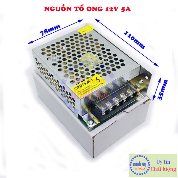 Nguồn Tổ Ong - Nguồn Xung 12V 10A chuyên dụng cho máy bơm mini 12V, camera, đèn dây LED
