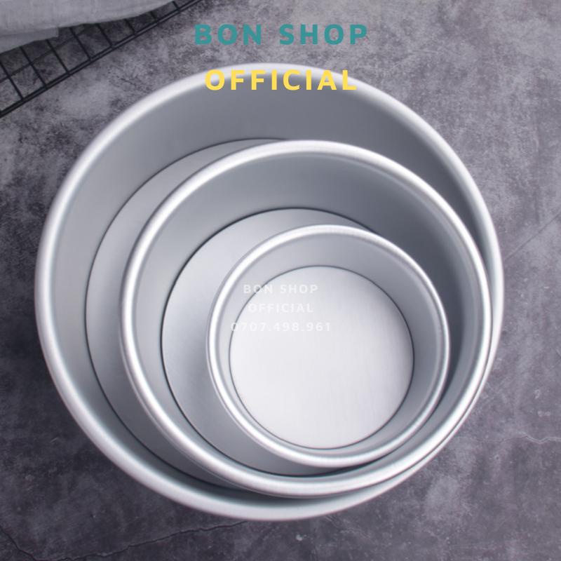 Khuôn Đúc Inox Tròn Chống Dính Đế Rời Làm Bánh Chiffon, Bông Lan