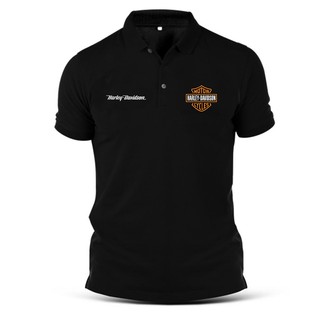 Áo thun Polo ngắn tay in hình phong cách Harley Davision