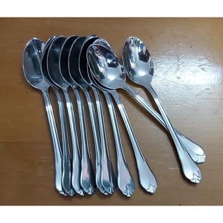 Set 10 thìa, dĩa inox dài 15cm