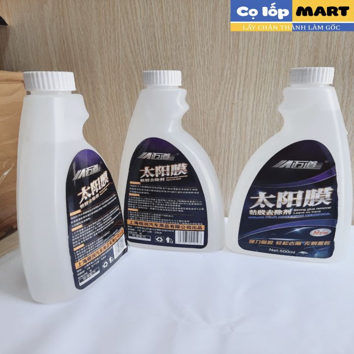 Dung dich tẩy keo phim cách nhiệt 500ml, tẩy keo bám trên kính decal, tẩy băng dính làm sạch keo hiệu quả