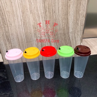 Ly nhựa dày pp NẮP ĐỦ MÀU 700ml (50 bộ)