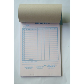 Sổ Hóa đơn bán lẻ 2 liên