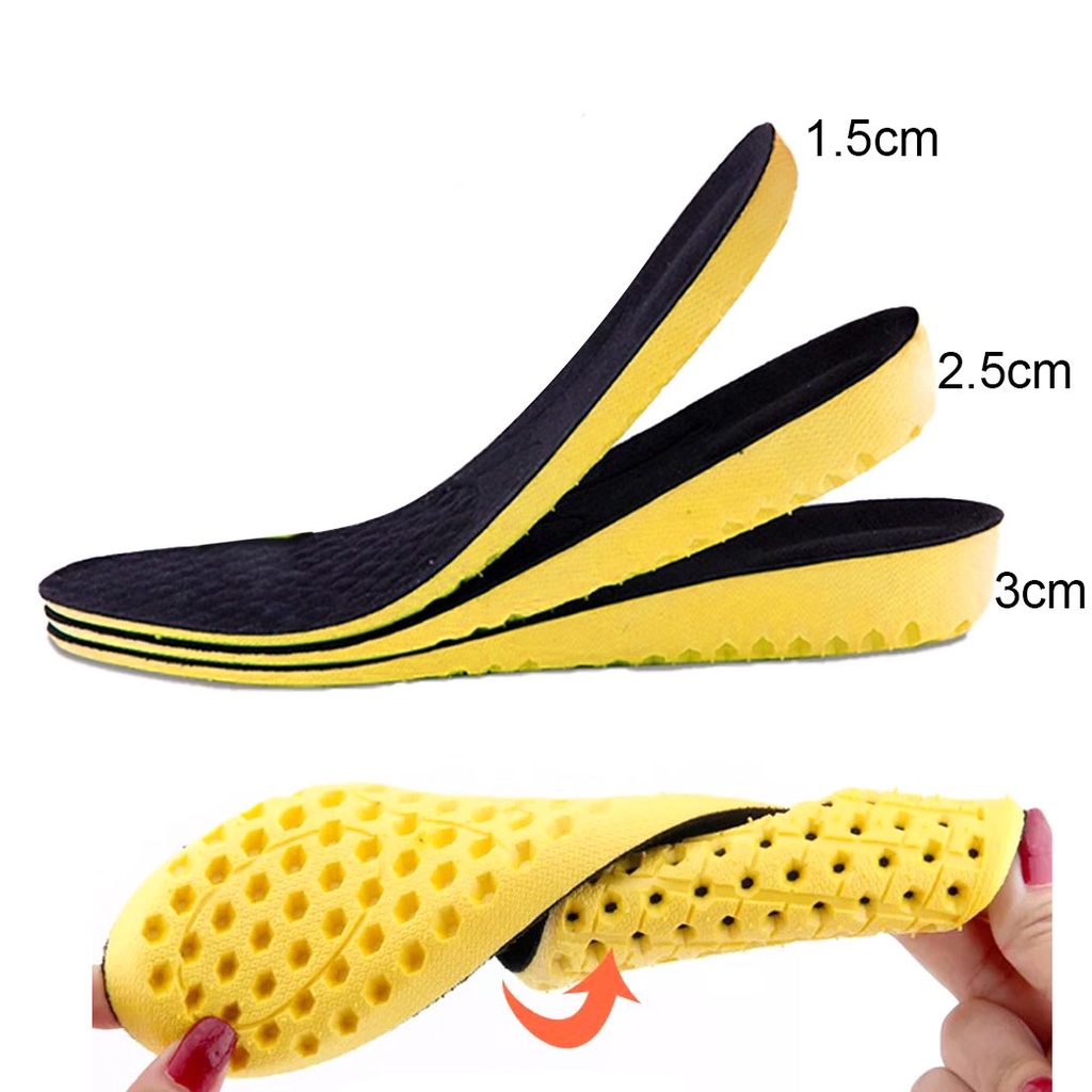 1 Cặp Đế Lót Giày Thể Thao Thoáng Khí Chống Sốc Vô Hình