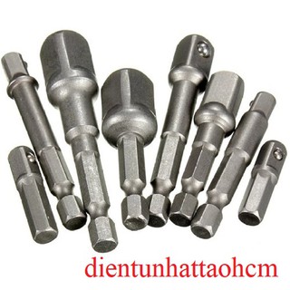 Bộ 8 đầu lục giác mở rộng gắn đầu máy khoan-bắt vít