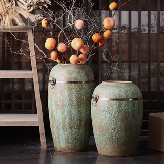 Bình Gốm Atlantic -Cảnh Đức Trấn - Đồ Gốm Decor Cao Cấp
