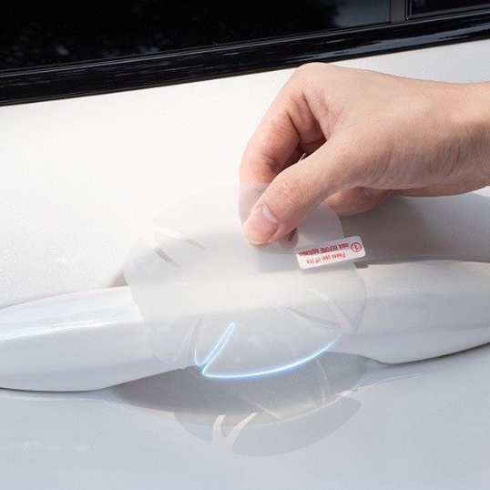 Bộ 04 Miếng Dán Chống Xước Hõm Tay Nắm Cửa Xe Ô Tô Cao Cấp