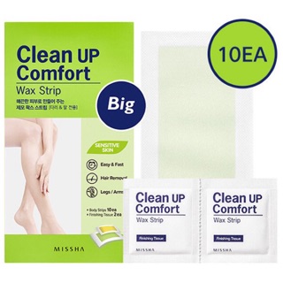 MIẾNG DÁN WAX LÔNG CLEAN UP COMFORT WAX STRIP của MISSHA