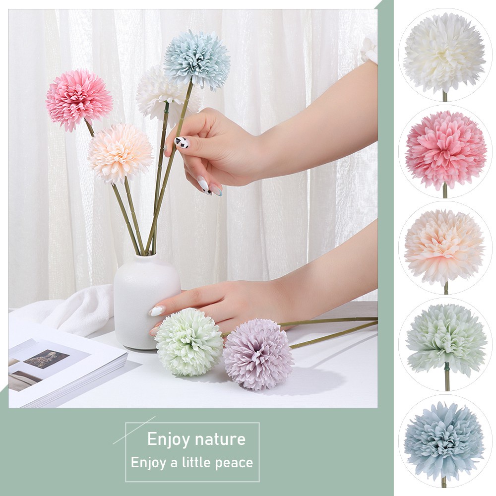 CONOPERY Hoa cẩm tú cầu giả bằng lụa nhiều màu sắc dùng trang trí nhà cửa/ tiệc cưới Diy