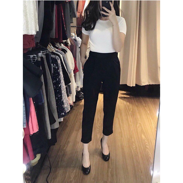 [Hình thật sàn] Quần tây baggy đen [ đủ size SML XL] chất đẹp và dày | BigBuy360 - bigbuy360.vn