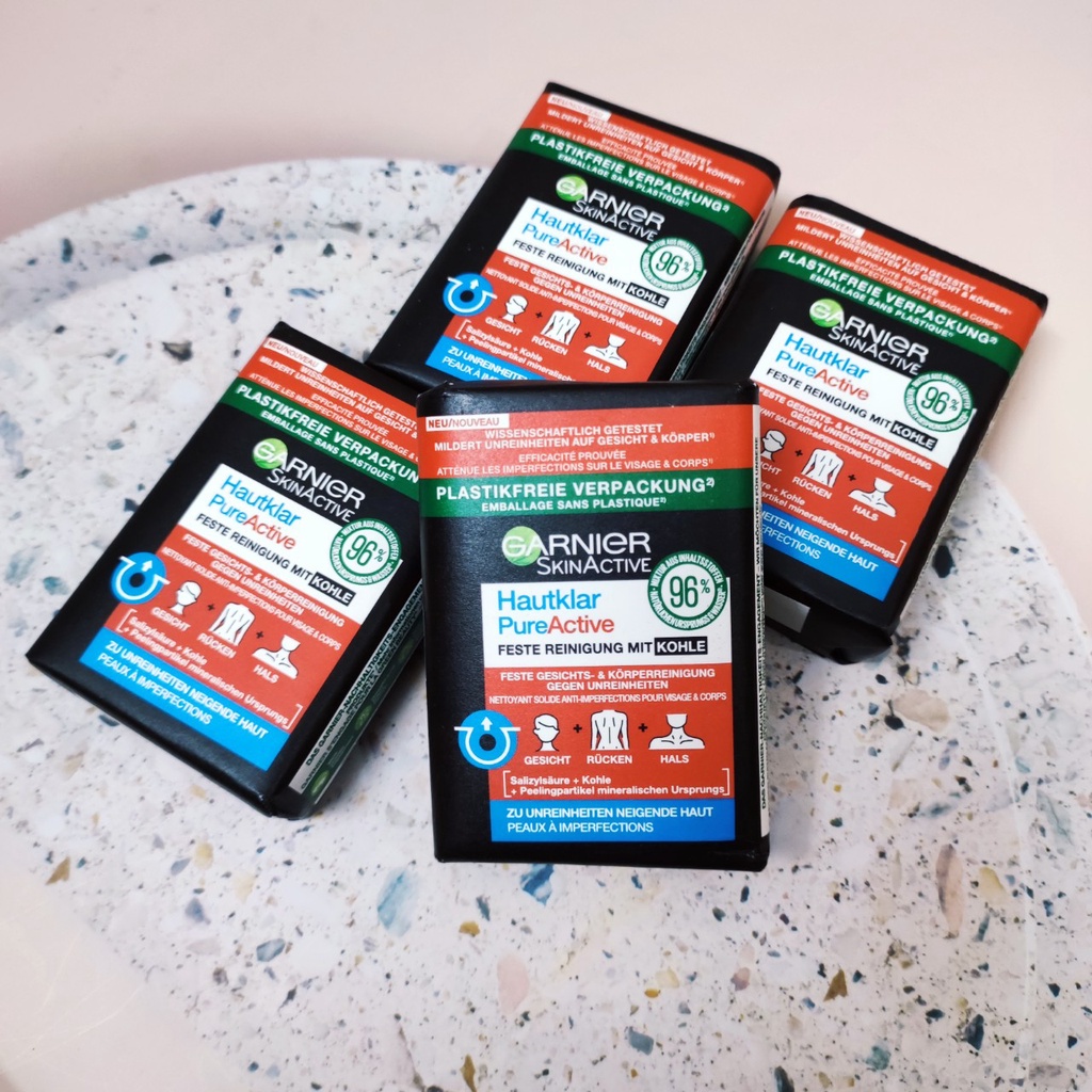 Xà phòng làm sạch da ngăn ngừa mun mặt, cổ và lưng Ganier 100g hàng nội địa Đức đủ bill | BigBuy360 - bigbuy360.vn