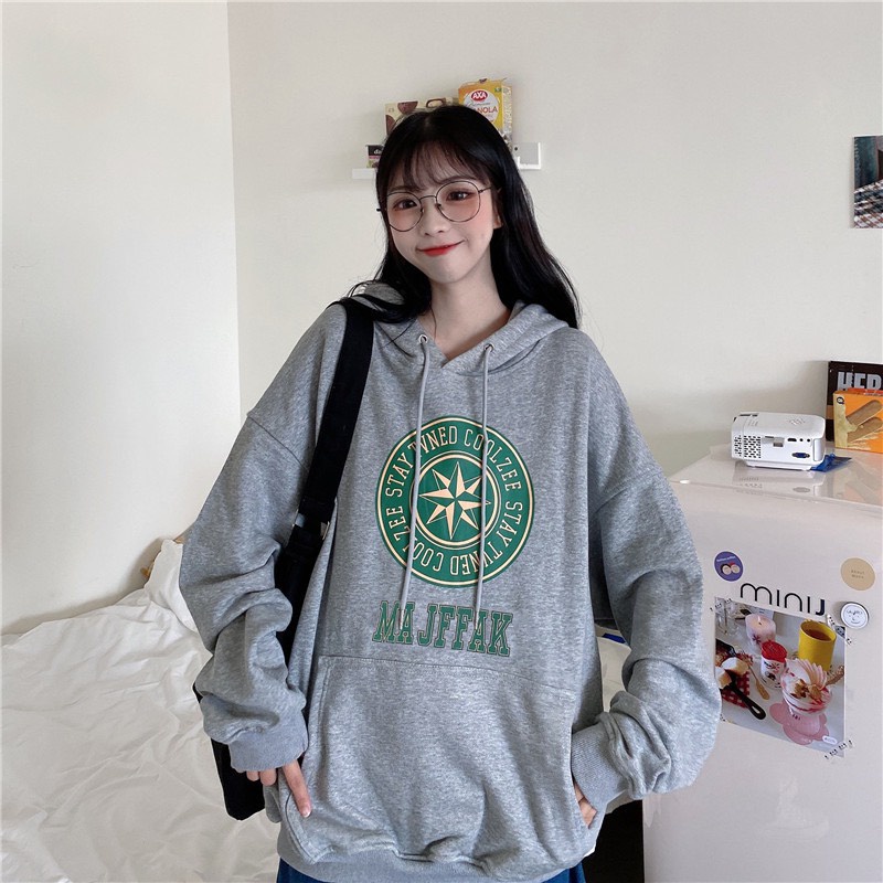 Áo Hoodie Nam Nữ Unisex Dài Tay, Áo có mũ Nỉ Bông Cổ Tròn Form Rộng 40kg-70kg Thời Trang Thu Đông Nhiều Màu - SuzaHouse | BigBuy360 - bigbuy360.vn