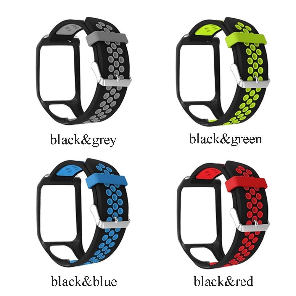 Dây Đeo Đồng Hồ Hai Màu Mềm Mại Thời Trang Cho OMTOM Runner 2 3 Adventurer Spark