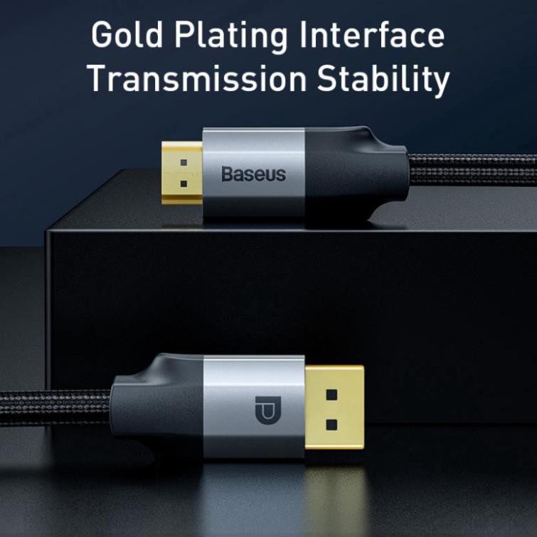 Cáp Chuyển Đổi Baseus Từ Đầu Nối Display Port DP Sang Đầu Nối HDMI 4K Dành Cho PS4 / Máy Chiếu / Máy Tính