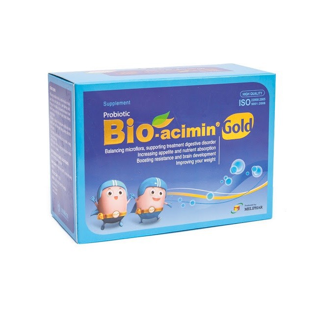 Cốm vi sinh Bio-acimin Gold tiêu hóa khỏe - trẻ ăn ngon, cải thiện biếng ăn suy dinh dưỡng