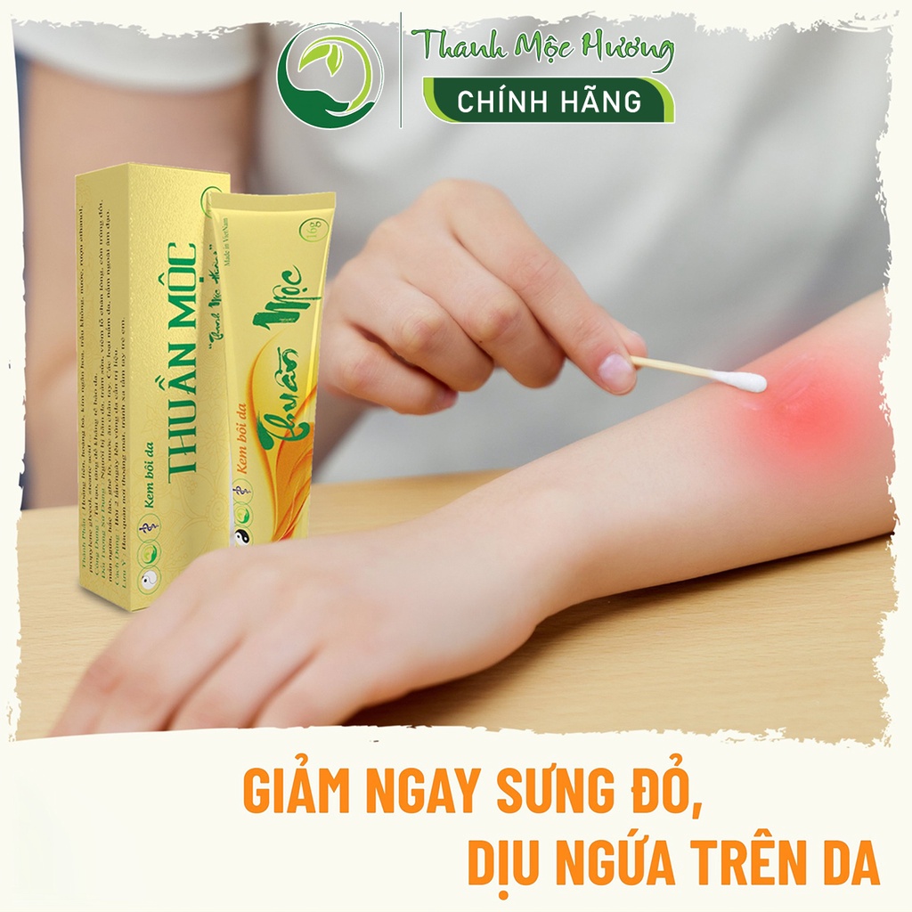 Kem bôi da Thuần Mộc Thanh Mộc Hương 16g hắc lào, lang ben, tổ đỉa, chàm sữa, á sừng