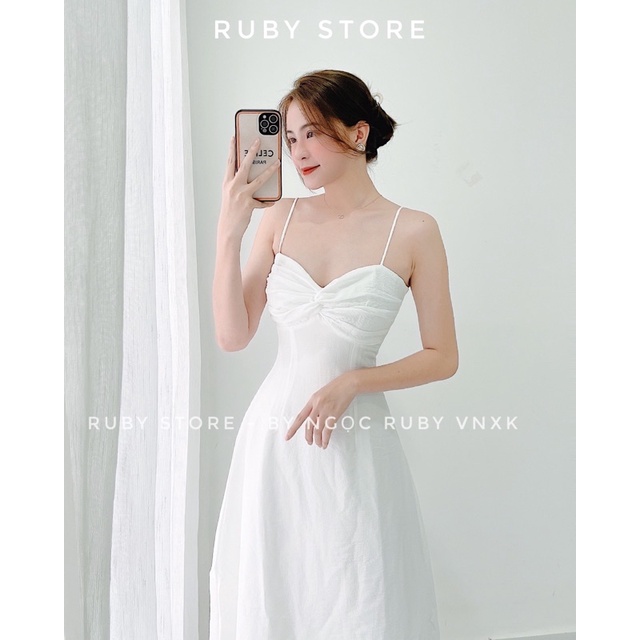 [HÌNH THẬT] Đầm xoắn ngực 3M thanh lịch | BigBuy360 - bigbuy360.vn