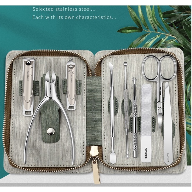 Bộ làm móng Inox 410s cao cấp 9 món của Đức Manicure nail siêu xịn sang trọng bền bỉ Inoxthanhhuyen Hcm