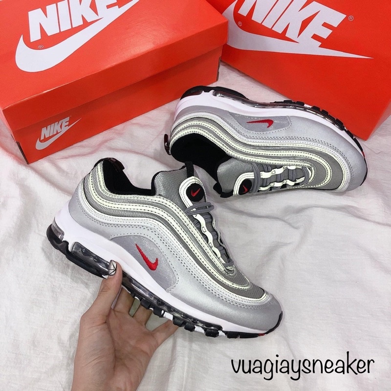 🔥 ẢNH THẬT 🔥 Giày Air Max 97 Bạc