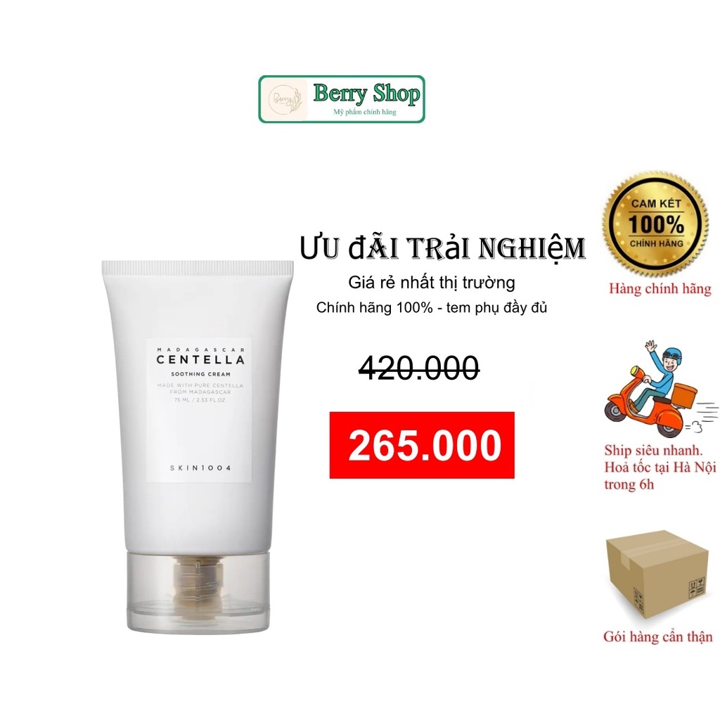 Kem dưỡng ẩm skin1004 - Skin1004 madagascar centella phục hồi da 75ml