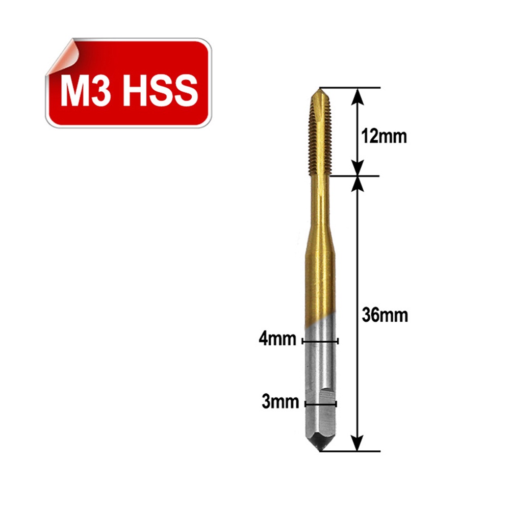 Set 1 / 5 Mũi Khoan Xoắn M3 M4 M5 M6 M8 Chuyên Dụng