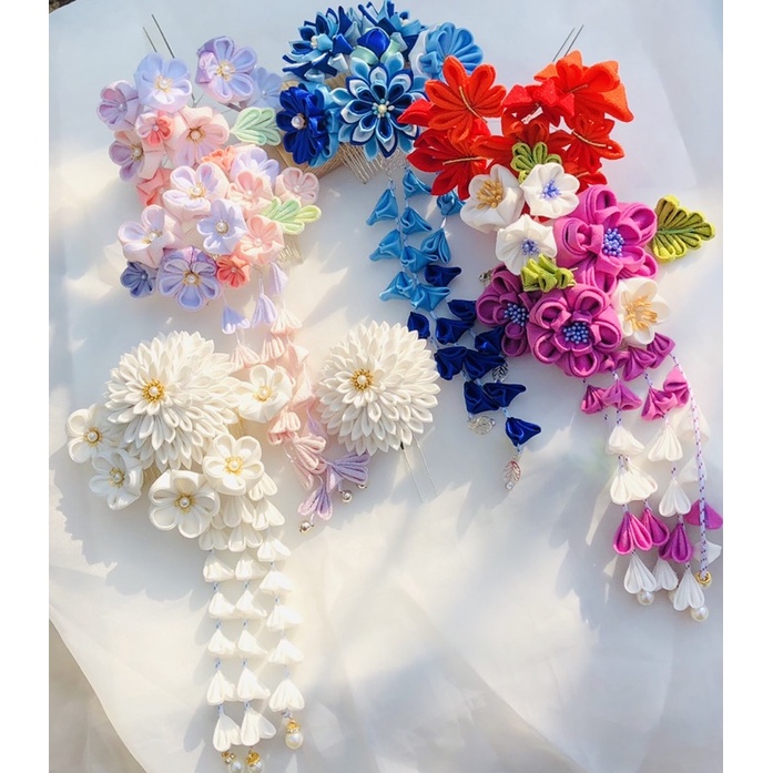 Trâm cài Kanzashi lá Phong Momiji- phụ kiện Phong cách Nhật Bản