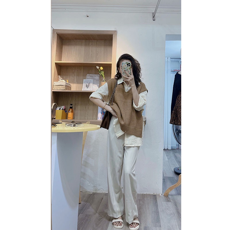 Áo Gile Xẻ Cúc Sườn Chất Dày Đẹp M0334-Violet