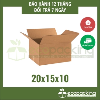 [XẢ KHO] Combo 50 thùng hộp carton 20x15x10 cm để đóng gói giao hàng