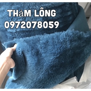 Thảm lông chụp ảnh trải sàn - xanh cổ vịt mới