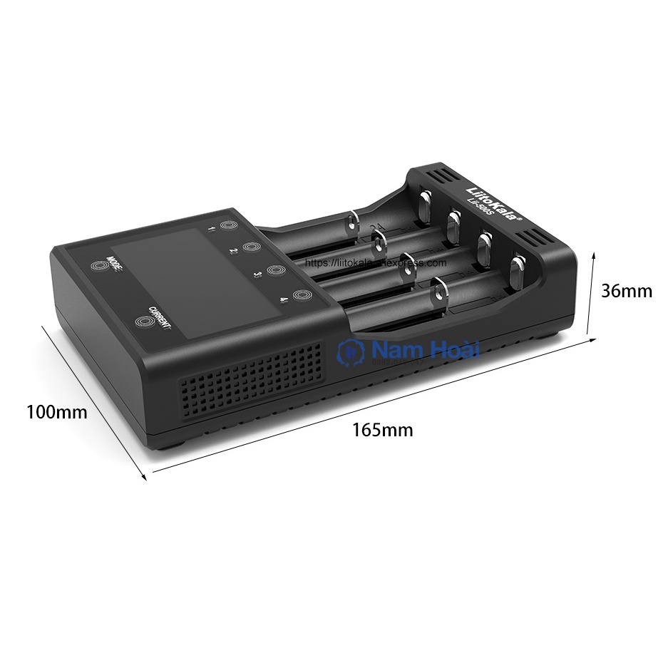 Bộ Sạc Pin Chính Hãng Liitokala Lii-500S Test Dung Lượng, Nội Trở (Kèm Nguồn Chính Hãng)