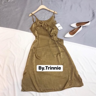 🌟🌟BY.TRINNIE 🌟🌟VÁY DÂY LỤA NÂU