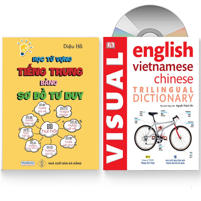 Sách - Combo: Học từ vựng tiếng Trung bằng sơ đồ tư duy + Từ điển hình ảnh Tam Ngữ