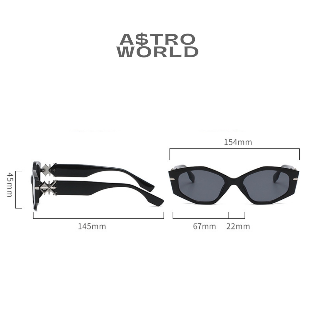 A$troWorld Sabik Kính Râm thời trang + Bao da bảo quản + khăn lau kính + exclusive gift