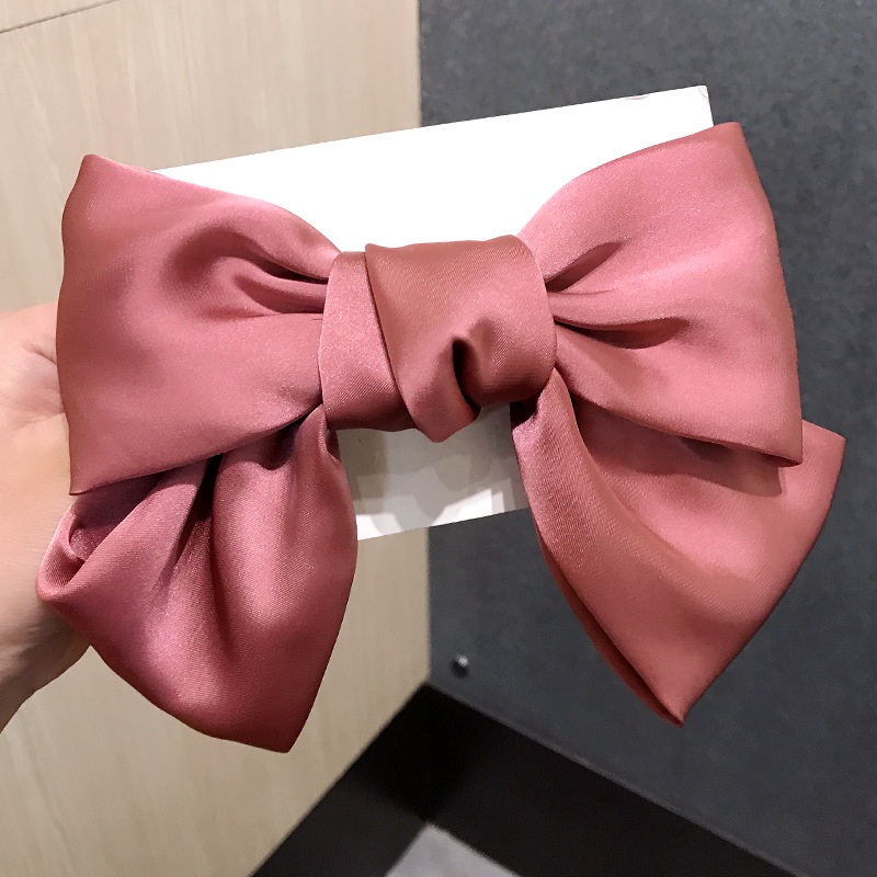 Kẹp Tóc Nơ Màu Đỏ Phong Cách Nhật Bản Dễ Thương Cho Nữ