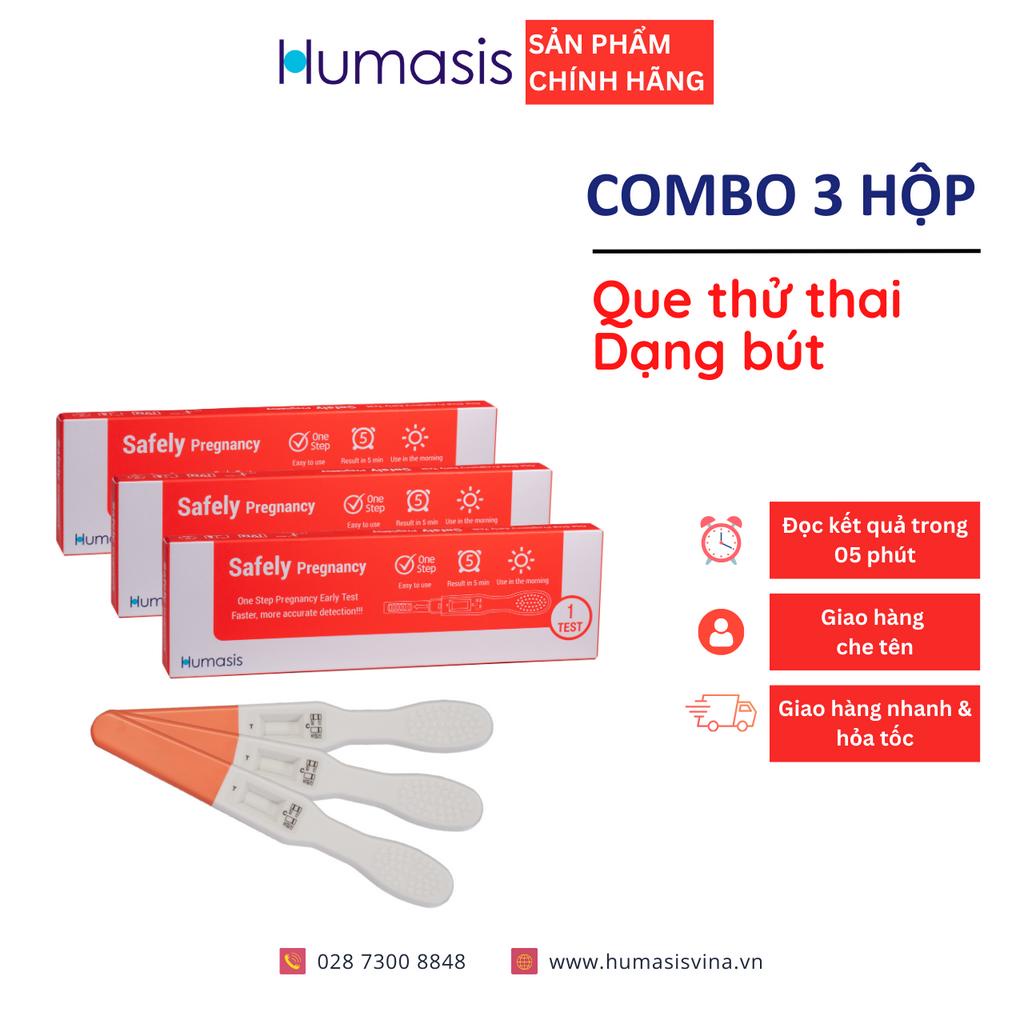 Que thử thai Humasis Safely Pregnancy - Dạng Bút - Phát hiện mang thai sớm - Chính xác 100% - Hàng chính hãng