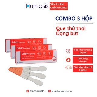 [COMBO] Que thử thai Humasis Safely Pregnancy - Dạng Bút - Phát hiện mang thai sớm - Hàng chính hãng