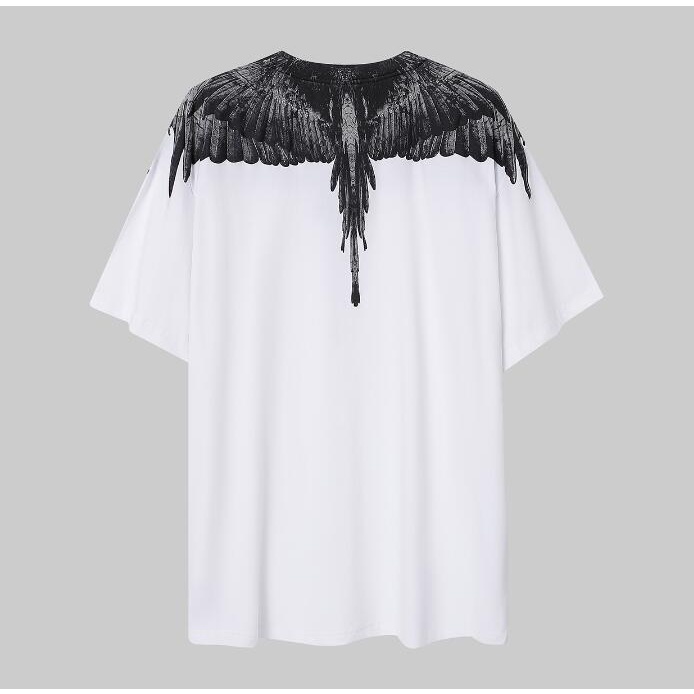 Áo Thun Đen Tay Ngắn In Hình Đôi Cánh Thời Trang Cho Nam