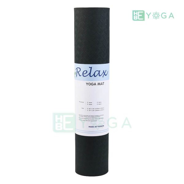 THẢM YOGA RELAX TPE ECO 6MM 2 LỚP MÀU ĐEN ( TẶNG KÈM TÚI