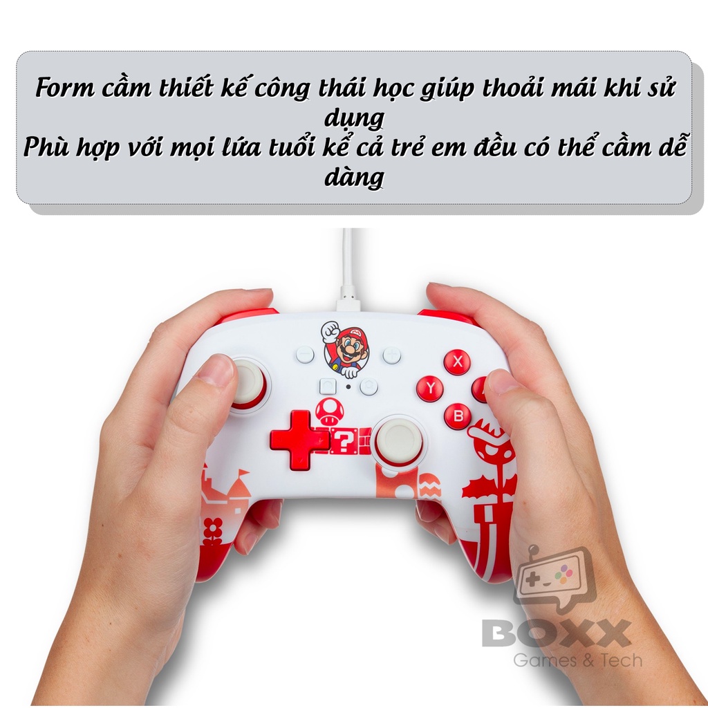 Tay cầm chơi game Nintendo Switch bản có dây chính hãng PowerA
