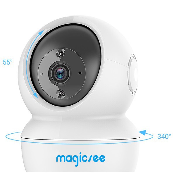 [Mã 152ELSALE hoàn 7% đơn 300K] Camera giám sát Wifi Magicsee SA200 – Xoay 360 độ - Full HD1080 - Bảo hành 1 năm