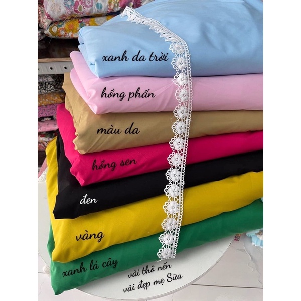 Vải thô nến may váy áo, đồ bộ mềm đẹp