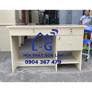 Bàn làm việc gỗ ép 1M2 - Bàn văn phòng giá rẻ mẫu đẹp