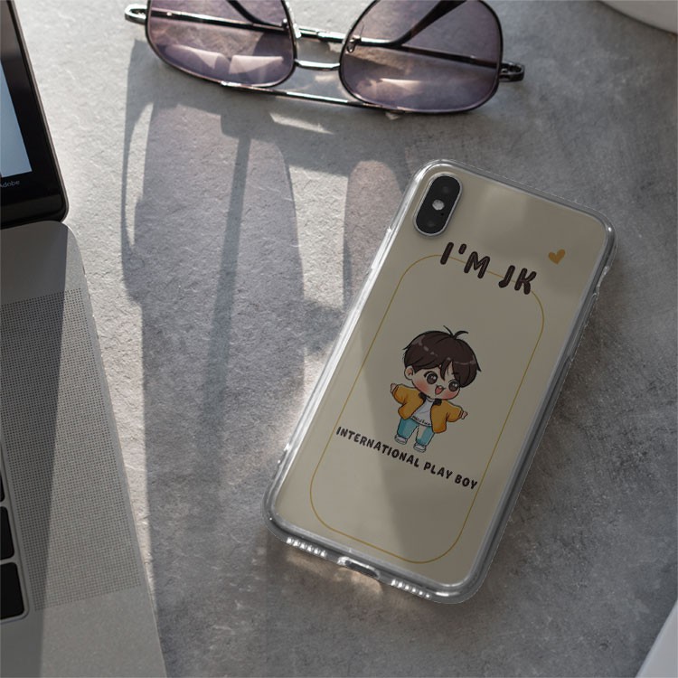 Ốp đt BTS I'm JK cute iPhone12promaxXS XR nữ 8plus mềm 7Plus X XR Xs Max 6 6s BLUBTS0787