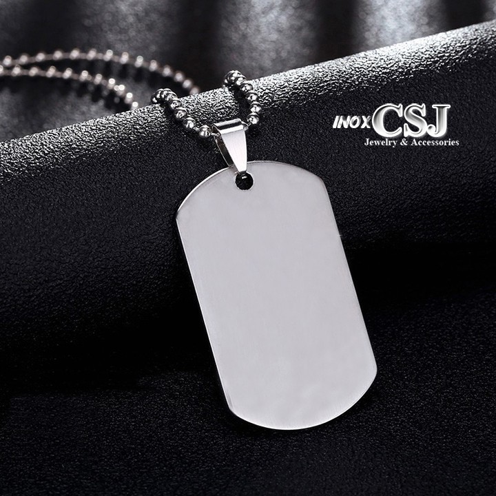 Dây chuyền thẻ bài inox cao cấp –DOGTAG Pitaca