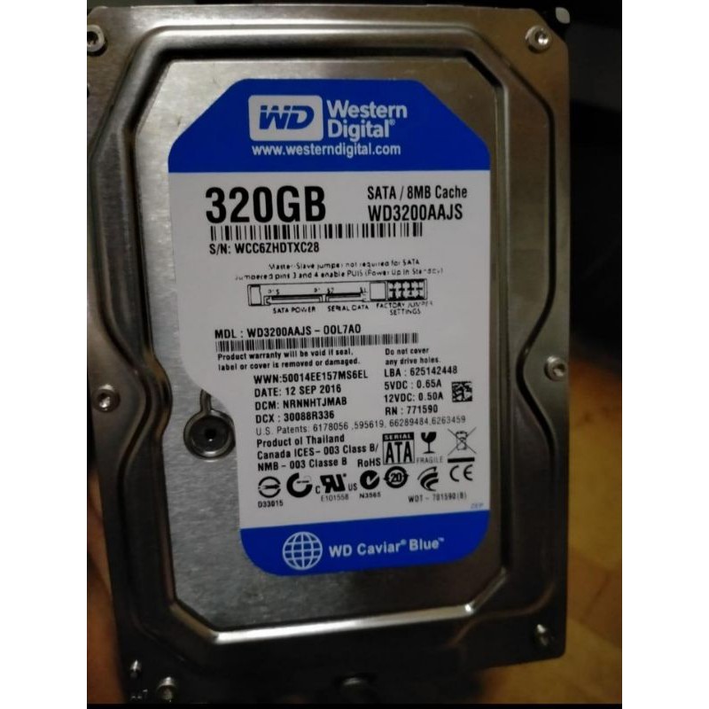 Ổ Cứng Màu Xanh 320 Gb Wd Cho Cctv & Computer - Hdd 320 Gb