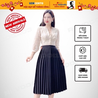 Chân Váy Xếp Ly Dài Quạt Cao Cấp