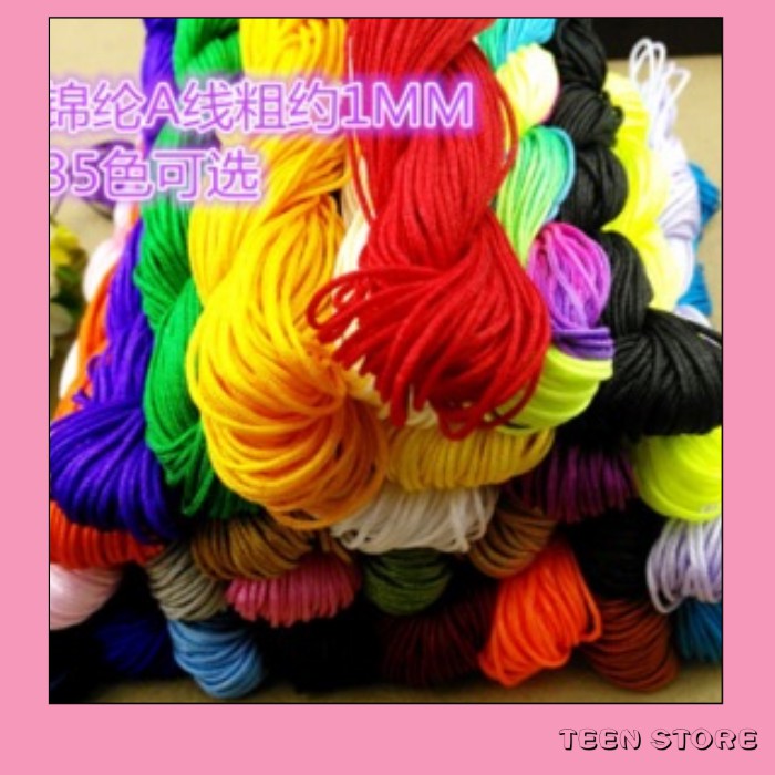 Bó dù cỡ 1.0mm/1,5mm làm vòng tay handmade ( Khoảng 20m/xoắn)