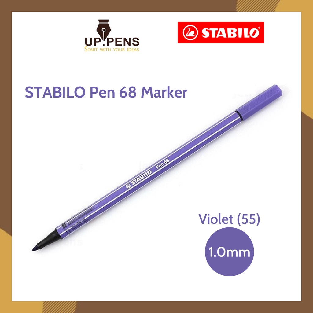 Bút lông màu Stabilo Pen 68 Marker - 1.0mm - Màu tím (Violet - 55)