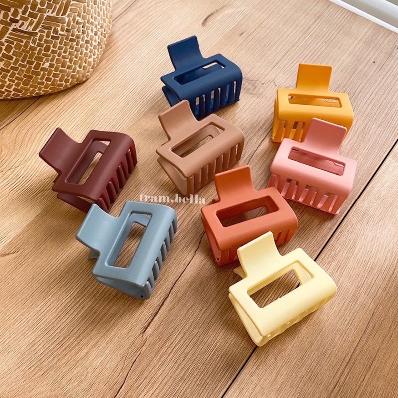 Kẹp tóc kiểu hàn quốc kẹp tóc vuông màu kẹp ngọt