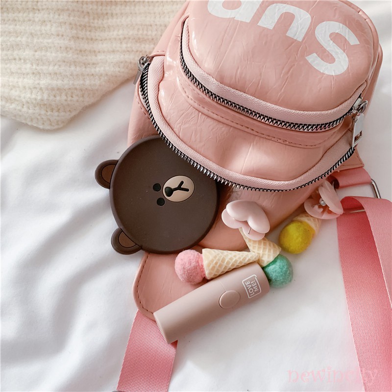 Túi đeo chéo in chữ thời trang trẻ trung cho bé